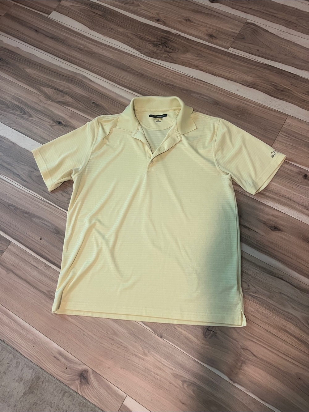Greg Norman Collection Pale Yellow Performance Polo